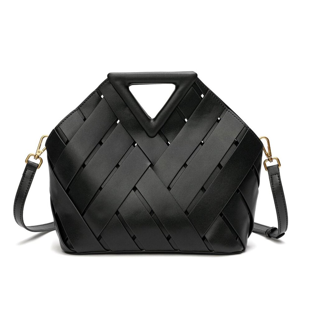 Tiffany & Fred Smooth & Perforated Leather Bag